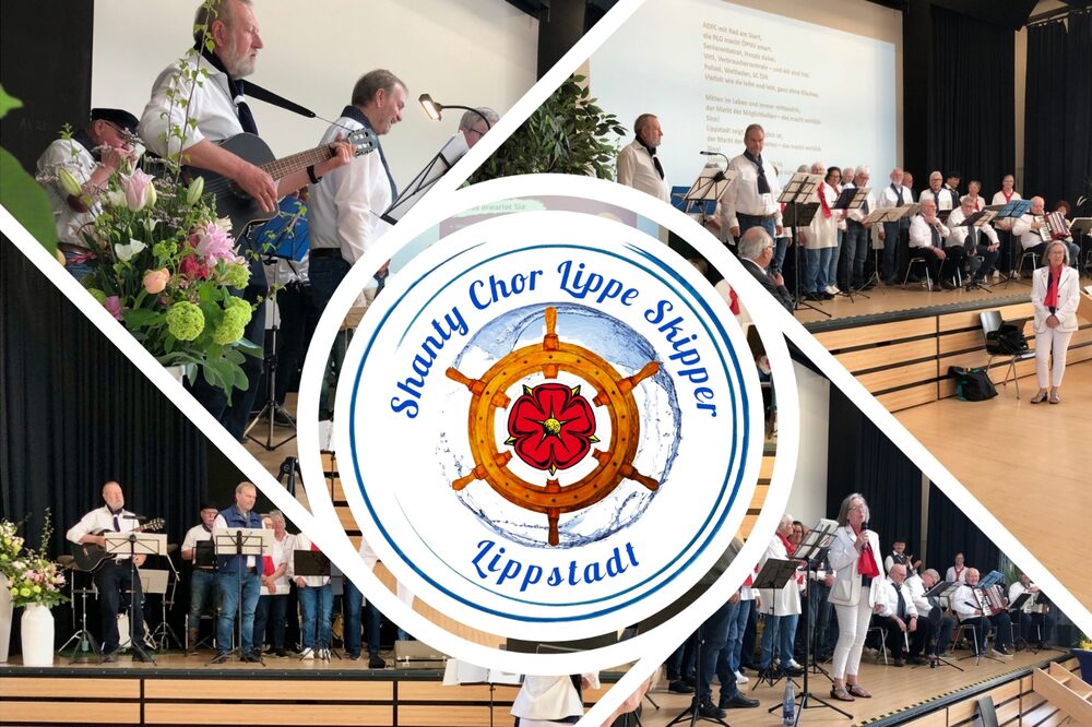 Der Shanty Chor Lippe Skipper bei einem Auftritt